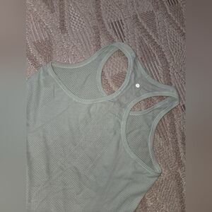 Lululemon Women Heathered Sea Mist Swiftly Tech Racerback Tank Seamless Size S